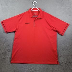 Schnucks Shirt Mens 2XL Red Polo Dri Express Employee‎ Crew Uniform Replacement